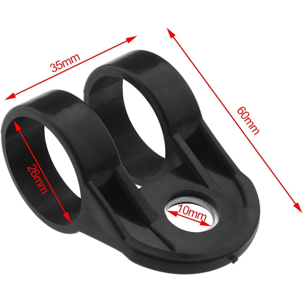 Paketholder for ryddesag - 26mm skaft - for sidebørste og gressklipper - Plastkrok - Hageverktøytilbehør