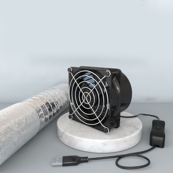 USB-driven lödrökabsorberare ESD rökutsugsfläkt Rör Kanalfläkt med 1/3/6M rörbadkarsventilationsfläkt Single fan Single fan