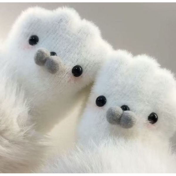 Søde fingerløse handsker, vintergave, damehandsker_jarx Cat