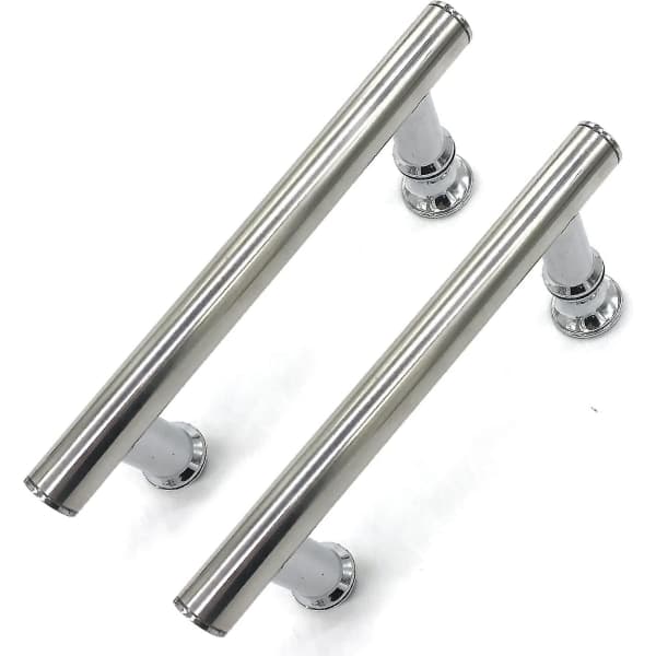2 stk. 145 mm (14,5 cm) Krom Abs dusjdørhåndtak, hull til hull