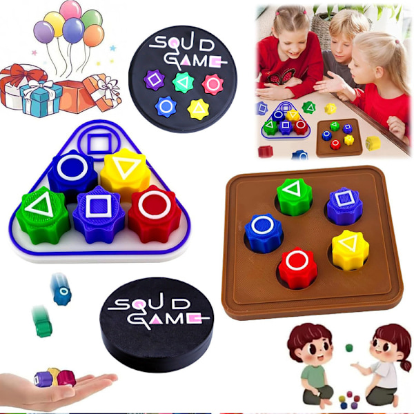 Gonggi Tradisjonelt Koreansk Kastespill Gonggi Blekkfiskkas 5-Piece Set with Round Box