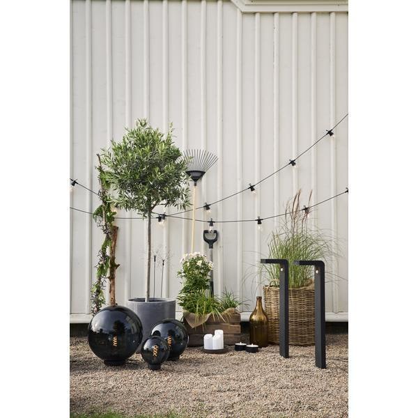 Blokklys LED med timer, hvit INNE/UTE Hvit 13 cm White