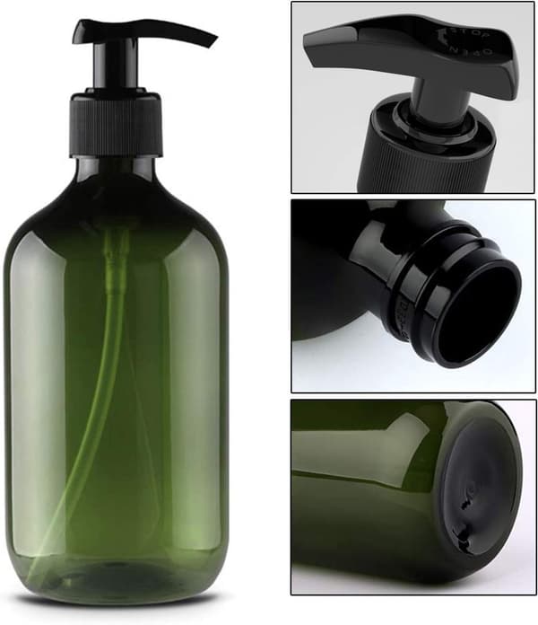 stykker - Såpedispenser - 500 ml - Lotiondispenser - Sjampodispensere - Dusjsåpedispenser - lotionpumpeflaske i plast