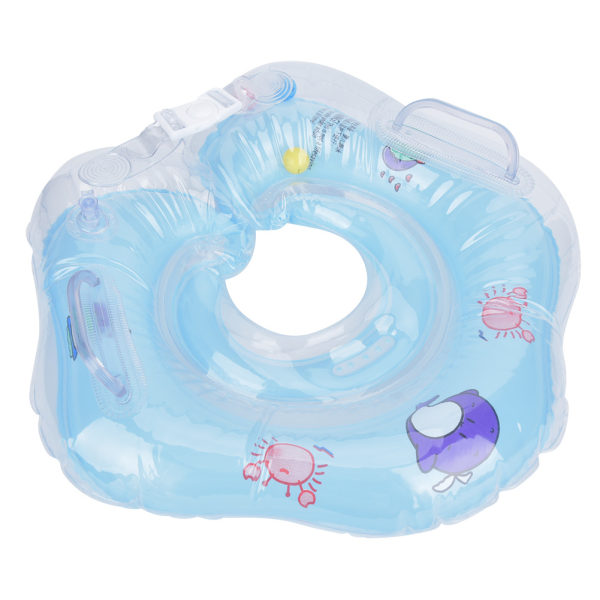 PVC Barn Baby Simning Säkerhet Uppblåsbar Hals Ring Flytande Cirkel Tillbehörblå