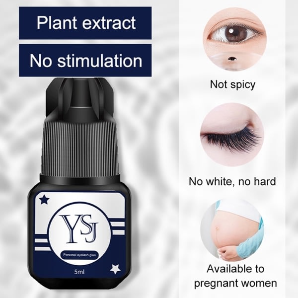 Semipermanent sterkt øyenvippelim Quick Dry Extension Graf Svart one size