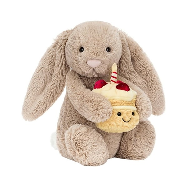 Jellycat Kanin Gosedjur Leksak, Kanin Jellycats Nyckelring, 30 cm Jellycats Söta Gosedjur