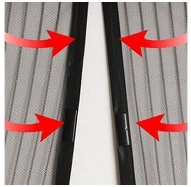 Mosquito net white for door 100x210 insect protection with magnet insect net White 150