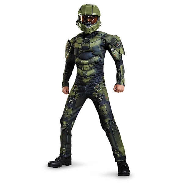 Master Chief Halloween-kostyme for barn, store gutter L (10-12) l(10