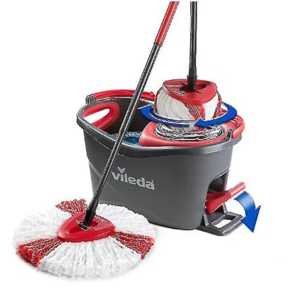 2-pakning mikrofiber mopphoder kompatible med Vileda O Cedar Spin Mop for gulvrengjøring, rød
