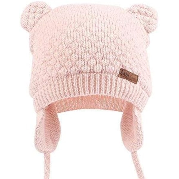 Unisex Vauvan Karhun Pipo - Söpö Taaperon Lämmin Lakki Korvilla Talvea ja Syksyä Varten Pink 0-6 months