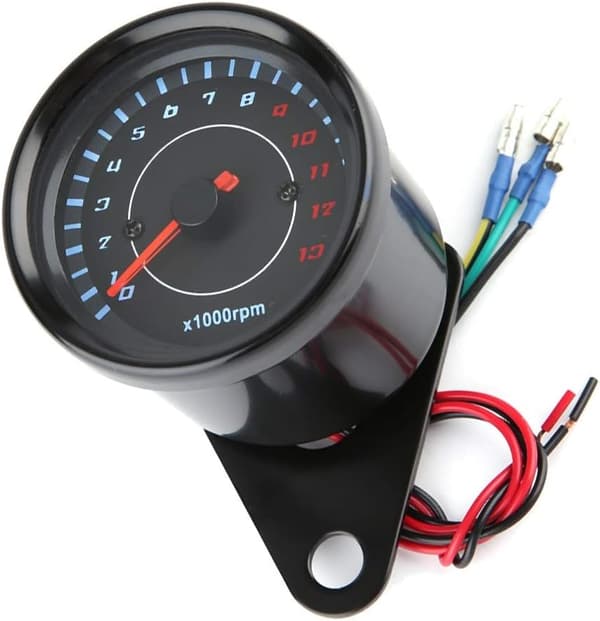 Elektronisk omdrejningstæller - 12V DC Universal Motorcykel LED Baggrundsbelysning Måler