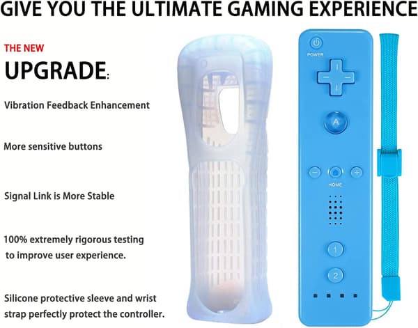 2-pak klassiske trådløse controllere kompatible med Wii og Wii U_jar