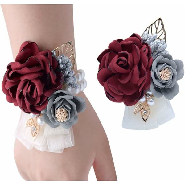 Roset Corsage Armbånd Blomster Broche til Bryllup
