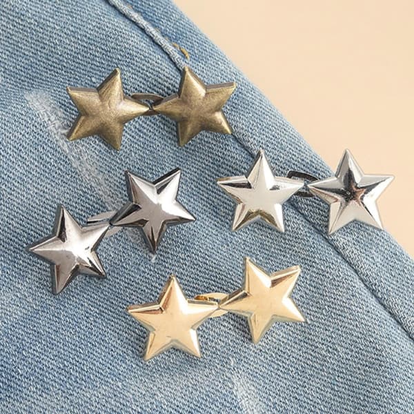 Jeans midjereduserer, justerbar jeansknapp, klips, ingen sying, 8 par