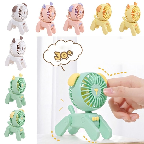 Mini sarjakuva lemmikkieläin tuuletin USB Sähkötuuletin BEIGE PEURA Peesi Beige deer-deer