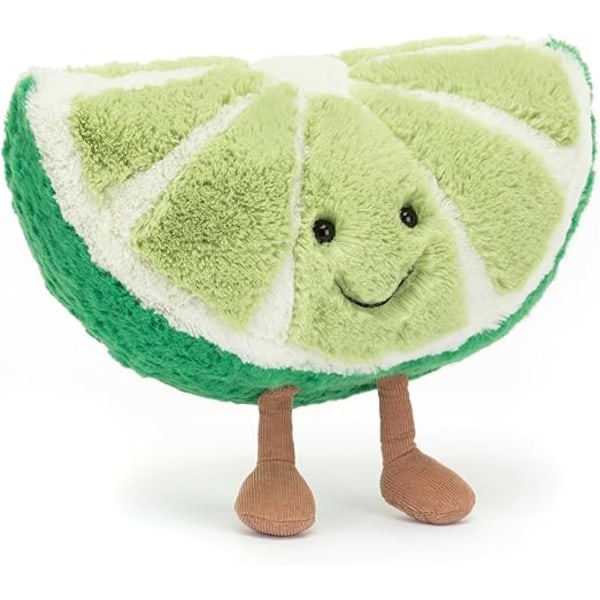 Jellycat rolig lime skive - H: 18 cm x L: 25 cm