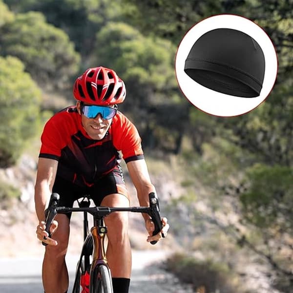 2 stk. - Lue - Sovehette - Løpehetter - Sykkelhette - Hjelmhette - lett bomull tynn skull cap - 58 cm