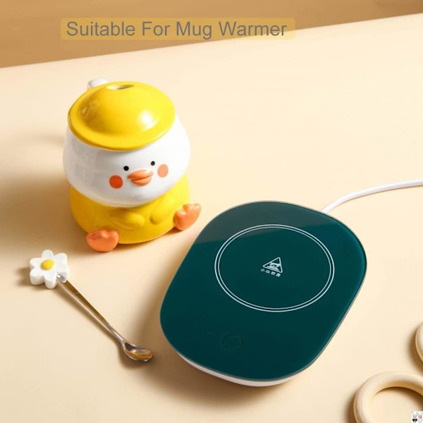 Rolig Ankmugg 3D Söt Mugg Keramisk Kaffemugg med Sked och Lock Kawaii Mugg Djurmugg för Kvinnor Flickor Söta Födelsedags Julklappsidéer Yellow