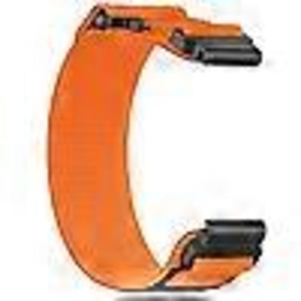 22 mm nylon urrem til Garmin Forerunner 965 - Orange