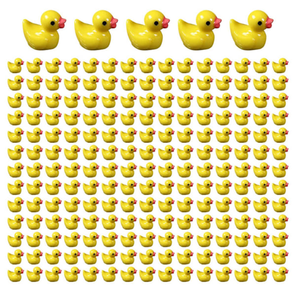 100/200 st Mini Gummi Ankor Miniatyr Harts Ankor Gula Små D- Perfekt 200pcs yellow 200pcs