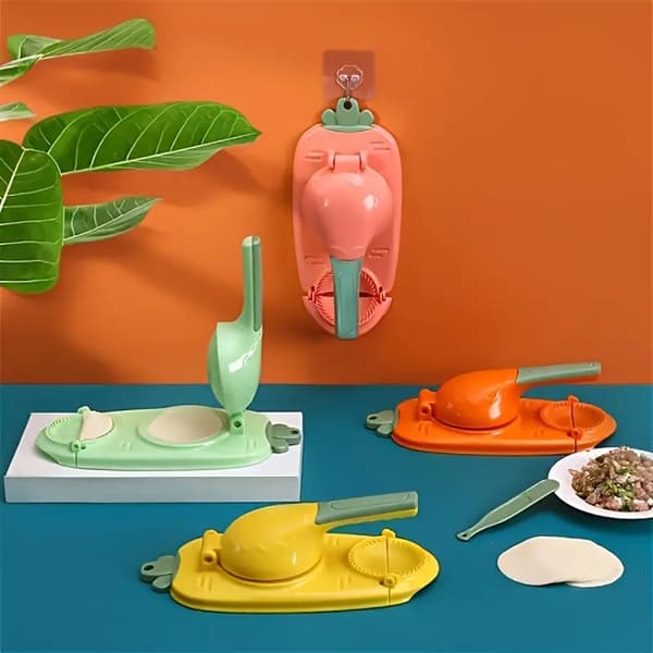 Søt 2-i-1 Dumpling Maker Multifunksjonsform for pannekaker Green