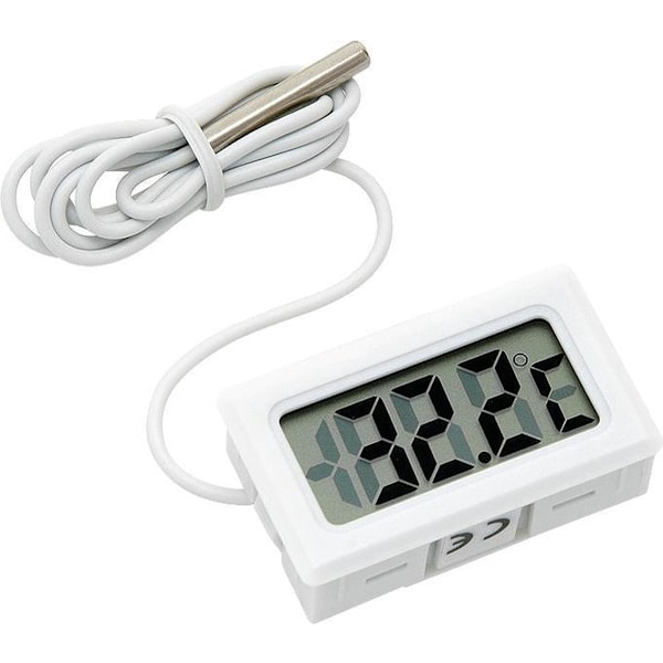 Digital Mini LCD Termometer - Hvid TH011