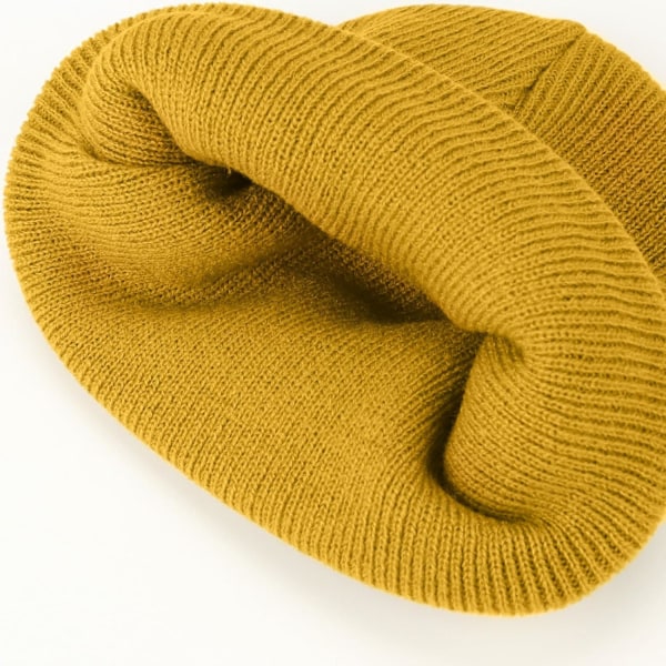 Vinterstrikket lue for småbarn - Myk unisex varm lue for gutter og jenter Pack Hats: Ginger/Army Green 6-36 months