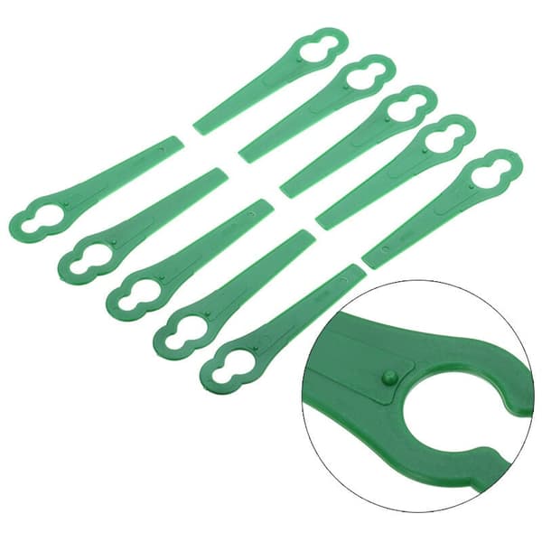100 stk. Plastgræsslåmaskineblade L83 Plast L83 Rød 10*5mm