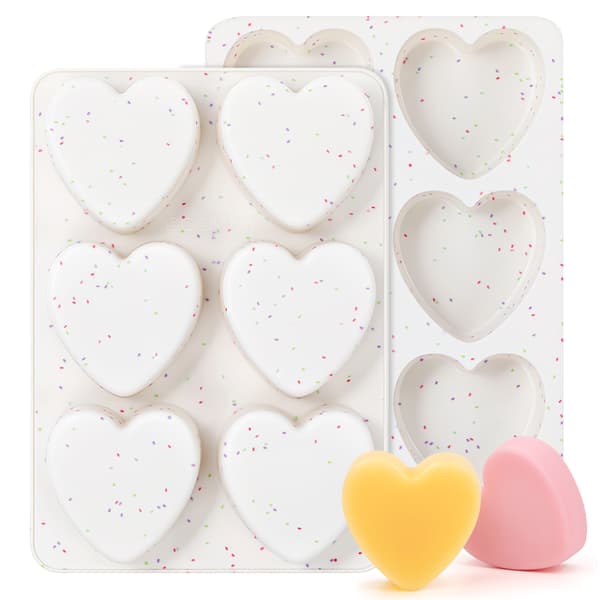 Valentinsdag Hjerteformet Silikoneform, Nem-at-afforme Mousse Silikoneform Large
