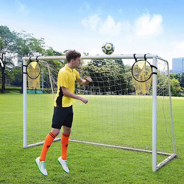 Fotballtreningsnett 1/2 stk Nettfotballtreningsmål Nettmål Ungdom Frisparktrening Skyting Fotball Topshot 2 pcs