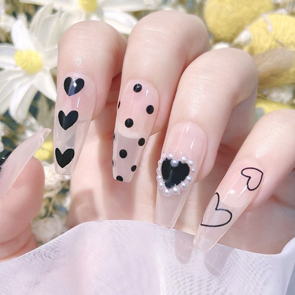 Hjärta Nagelkonst Stickers, 21 ark 3D Design Nageldekoration Självhäftande Nagelstickers Nageldekoration för Kvinnor Tjejer