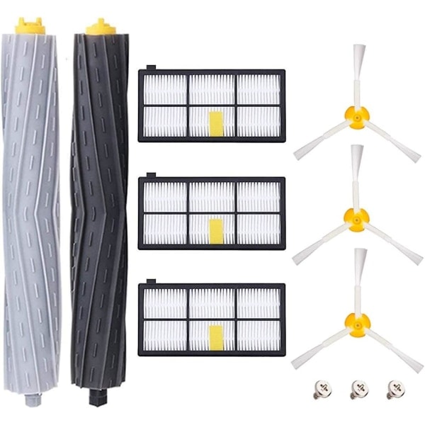 Hjemmetilbehør for iRobot Roomba 800 805 900 960 966 980, Erstatningsfilter og børste-sett for robotstøvsuger