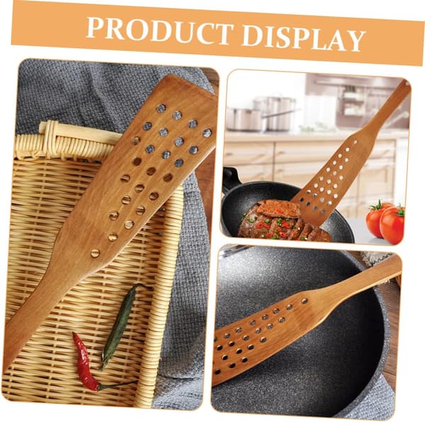 2 st Trästekspade Matlagningsredskap Träskyffel Pannkaksspade