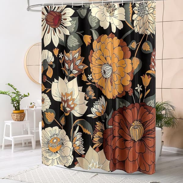 Duschdraperi - Badrumsgardin - Anti-mögel - Abstrakt duschdraperi - Tvättbar polyester - 180 x 200 cm