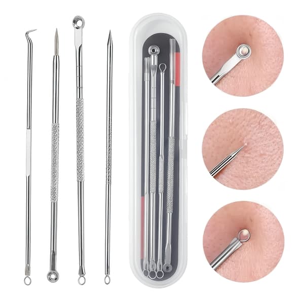 Hudormefjerner Kit / Hudorme Pincet - Klemmer Hudorme_jar Silver silver