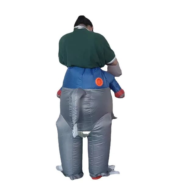Karneval Oppustelig Kostume Elefant