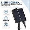 1200mAh Solcellepanel Kontrollbokssett Litiumbatteripanel for 3.7V 24V LED String Strip Lampe DC Cha