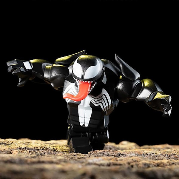 8-pakk Super Sankari Actionfiguurit Rakennuspalikat Sarja 3.14 tuumaa Venom Minifiguurit Rakennuslelut Lapsille