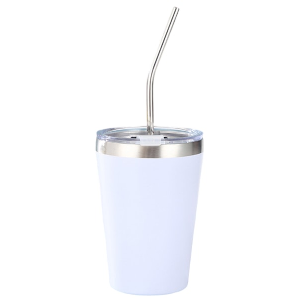 Rustfrie Barnekrus med Sølebestandig Lokk, Sugerør & Silikonhylser, 355 ml, BPA-frie, Isolerende, for Kalde & Varme Drikker Style 2