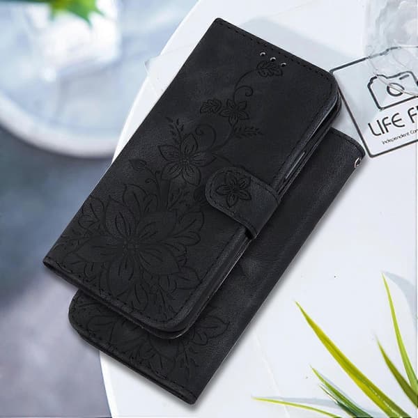 Lily Pregget Lær Telefondeksel [BR] Black_jar Black For Google Pixel 8a