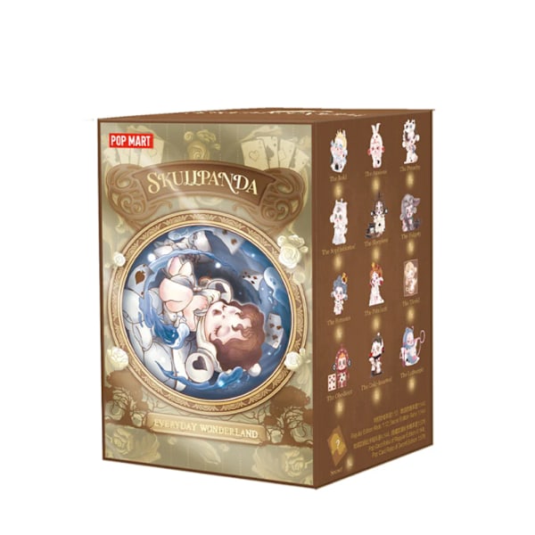 POP MART SKULLPANDA Weekly Wonderland Series Karaktärsfigurer Blind Box Leksakskollektion Konstleksakspresent, för Jul, Födelsedag (Slumpmässigt en)