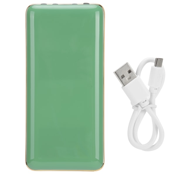 Bärbar Power Bank 30000Mah Multi‑Port Mobiltelefonladdare Power Bank med LCD-skärm Grön