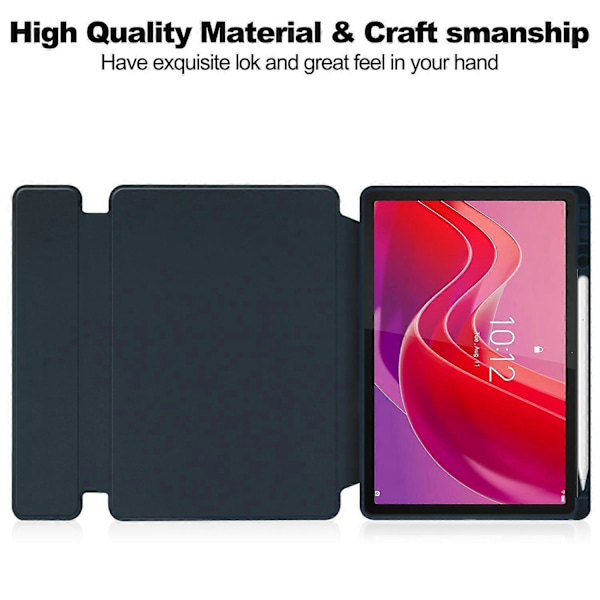Etui til Lenovo Tab M11/Xiaoxin Pad 11 2024 PU+Akryl Stativbeskyttelse med Bluetooth-tastatur Multicolor Multicolor Style B