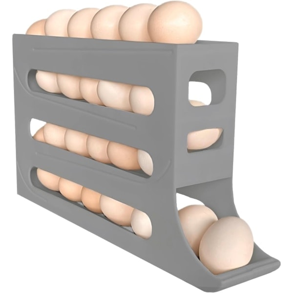 30-eggs kjøleskapsoppbevaring - Automatisk rullende eggoppbevaring for kjøleskap