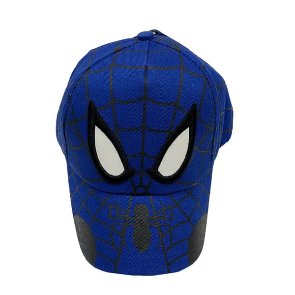 Justerbar solskjermlue for gutter med Spider-Man-motiv red