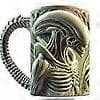 Ny Xenomorph Mugg Formad Mugg Värmeöverföring Platt 3D Effekt Kaffekopp 500ml