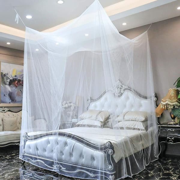 Polyester Fabric Bed Canopy, Beautiful Bed Canopy, Mosquito Net Size
