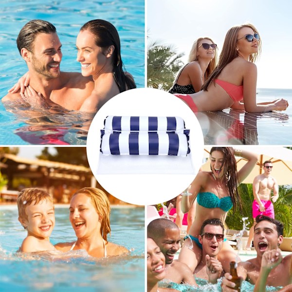 Pool Float för Vuxna, 2-pack, Uppblåsbar Poolmadrass, Uppblåsbar Poolhängmatta, Poolnätmadrass, Poolhängmatta, Uppblåsbara Flottar och Madrasser