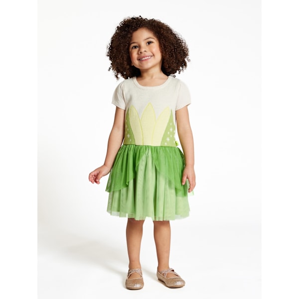 Disney Prinsessa Pikkulasten Tyttöjen Tiana Cosplay-Mekko, Koot 12kk-5v goldenhaze 12m