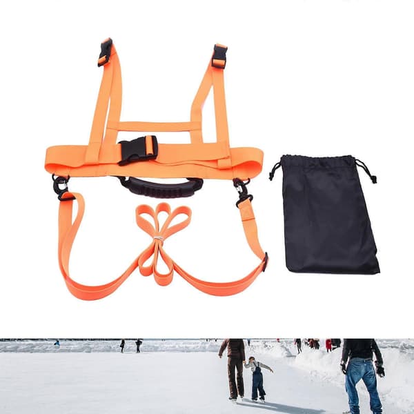 Ski- og snowboardsele til børn, skiakselsele til ski- og snowboardundervisning (BR)_jar Orange